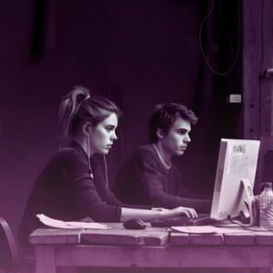 Up2peaks team working on a project.